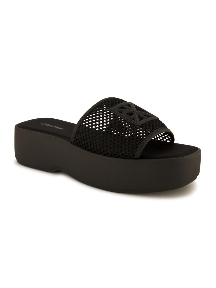 Calvin Klein Pantolette, Damen , Schwarz 38