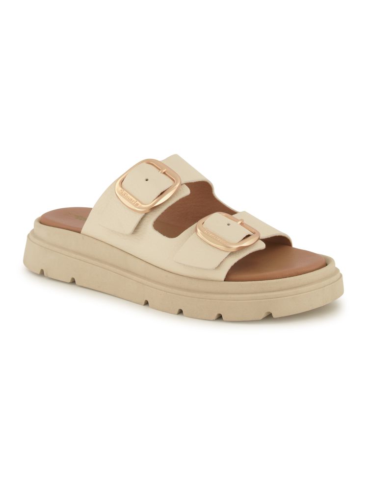 Tamaris Pantolette, Damen , Creme 36