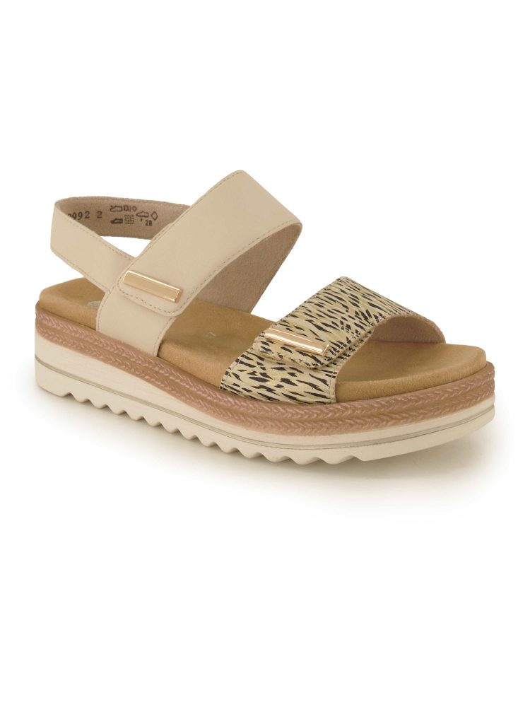 remonte Sandalette, Damen , Beige 41