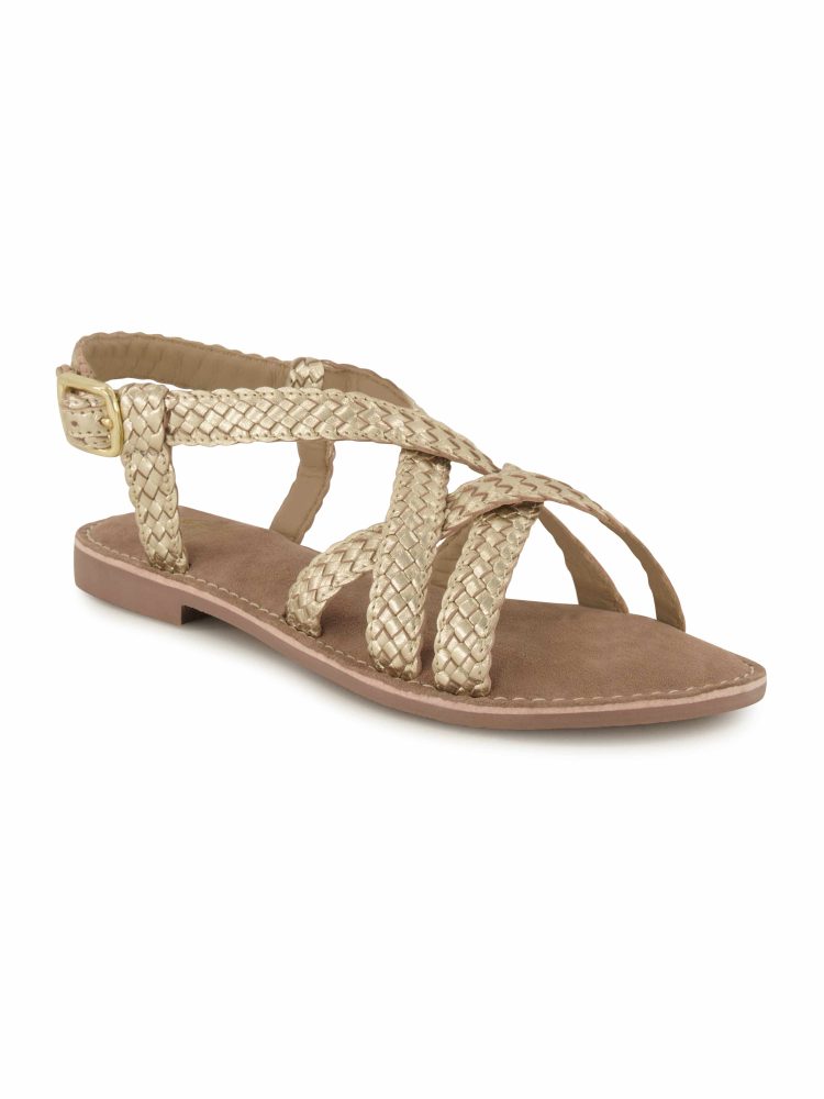 Varese Sandale, Damen , Gold 38