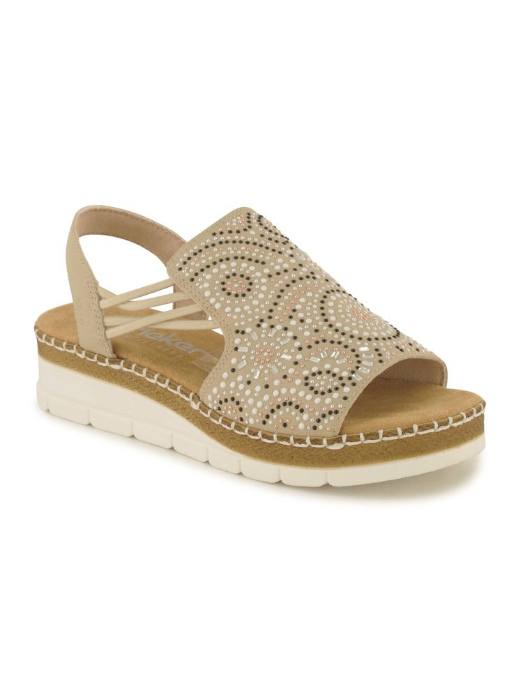 Rieker Sandalette, Damen , Beige 39
