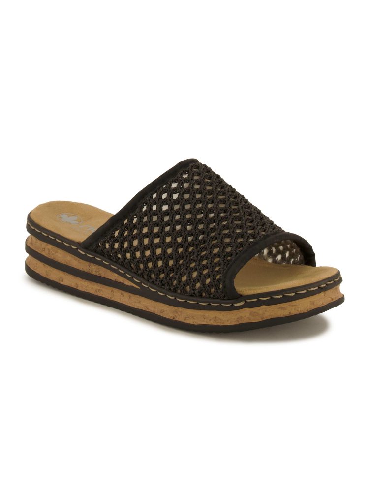 Rieker Pantolette, Damen , Schwarz 37