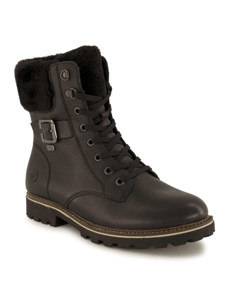 remonte Schnürboots, Damen , Schwarz 39
