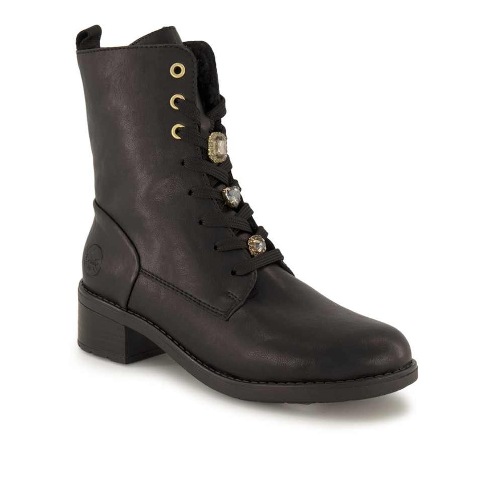 Rieker Schnürboots, Damen , Schwarz 39