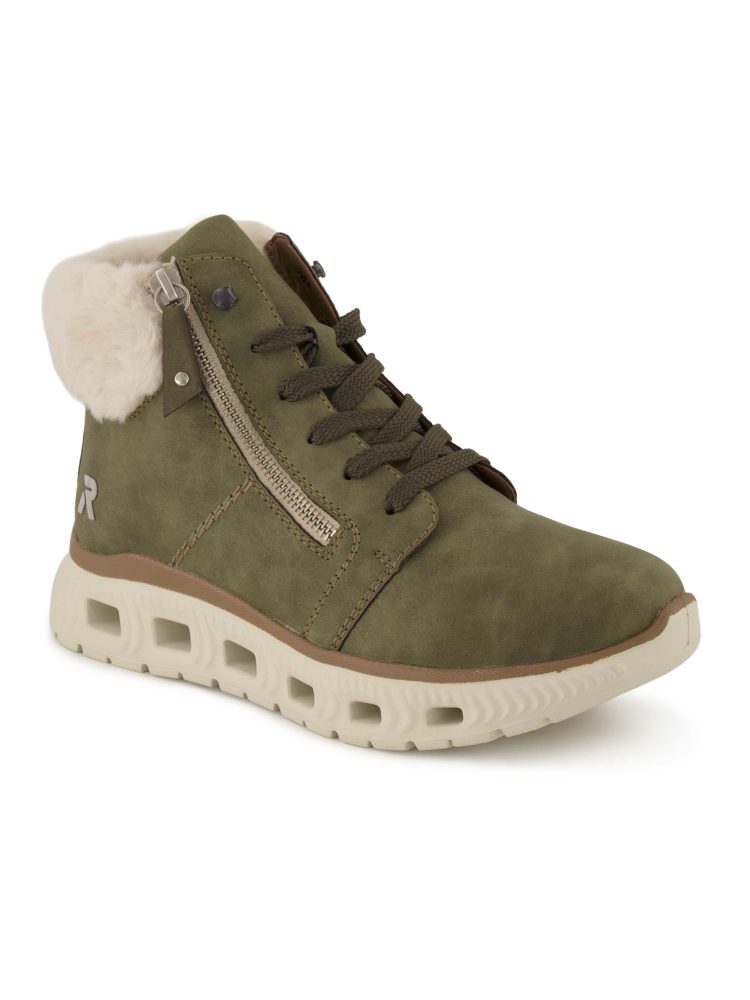 Rieker Sport Schnürboots, Damen , Grün 37