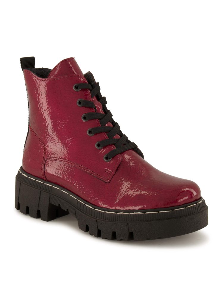 Rieker Schnürboots, Damen , Rot 37