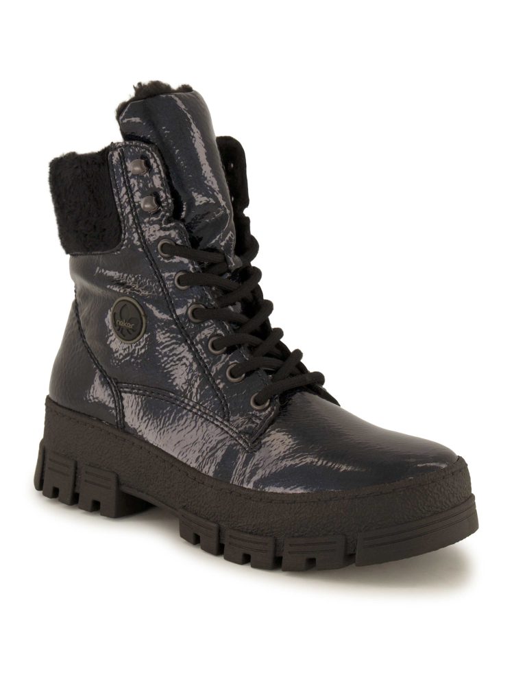 Rieker Schnürboots, Damen , Blau 36