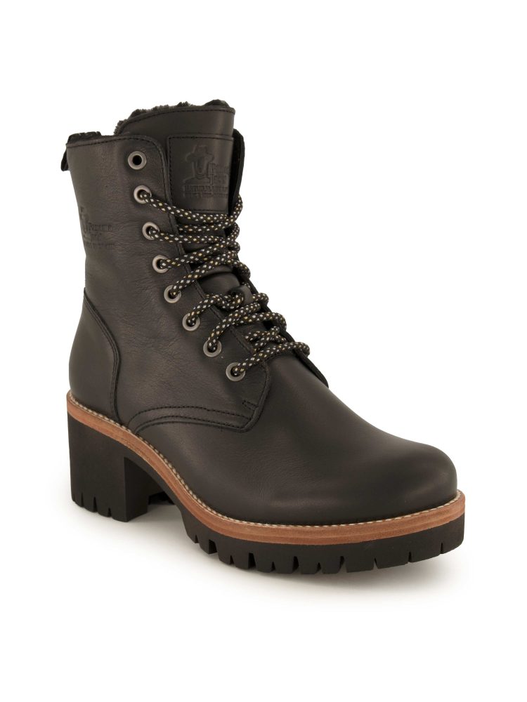 Panama Jack Schnürboots, Damen , Schwarz 38