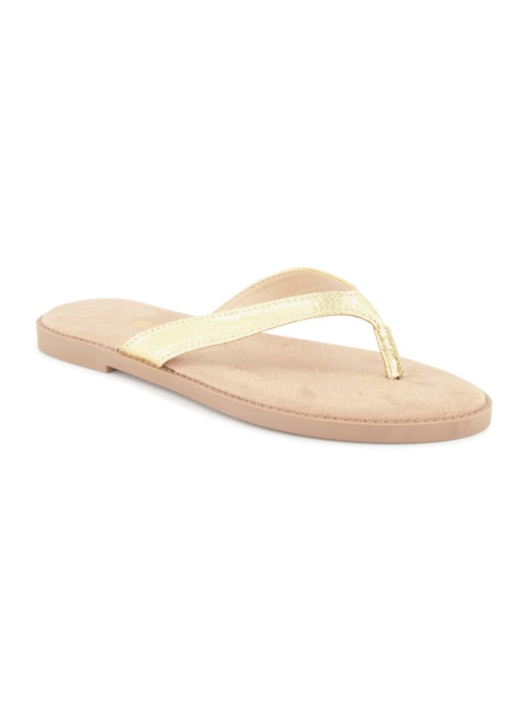 Bagatt Pantoletten-Zehentrenner, Damen , Gold 39