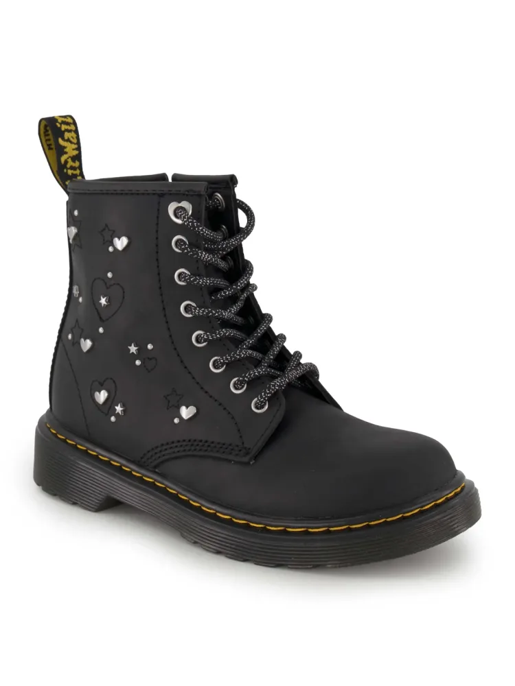 Dr. Martens Schnürboots, Kinder , Schwarz 30