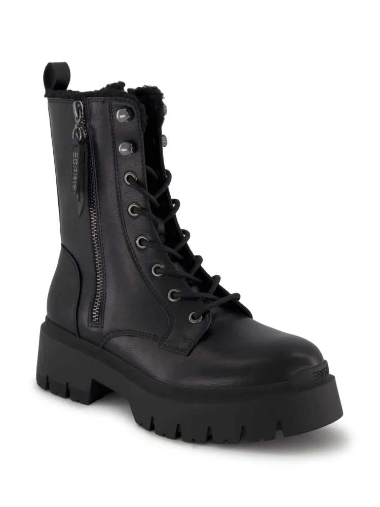 ESPRIT Schnürboots, Damen , Schwarz 37