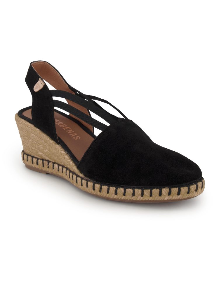 Verbenas Espadrille, Damen , Schwarz 39