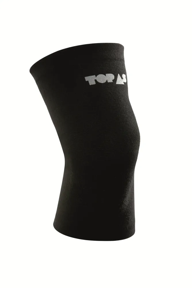 Top As Bi-elastisch Kniebandage Schwarz, Herren, Größe: M