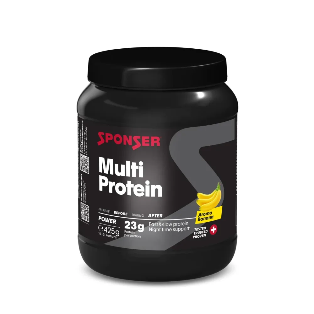 Sponser Multi Protein Banana 425 g Proteinpulver Weiss, Herren, Größe: 0