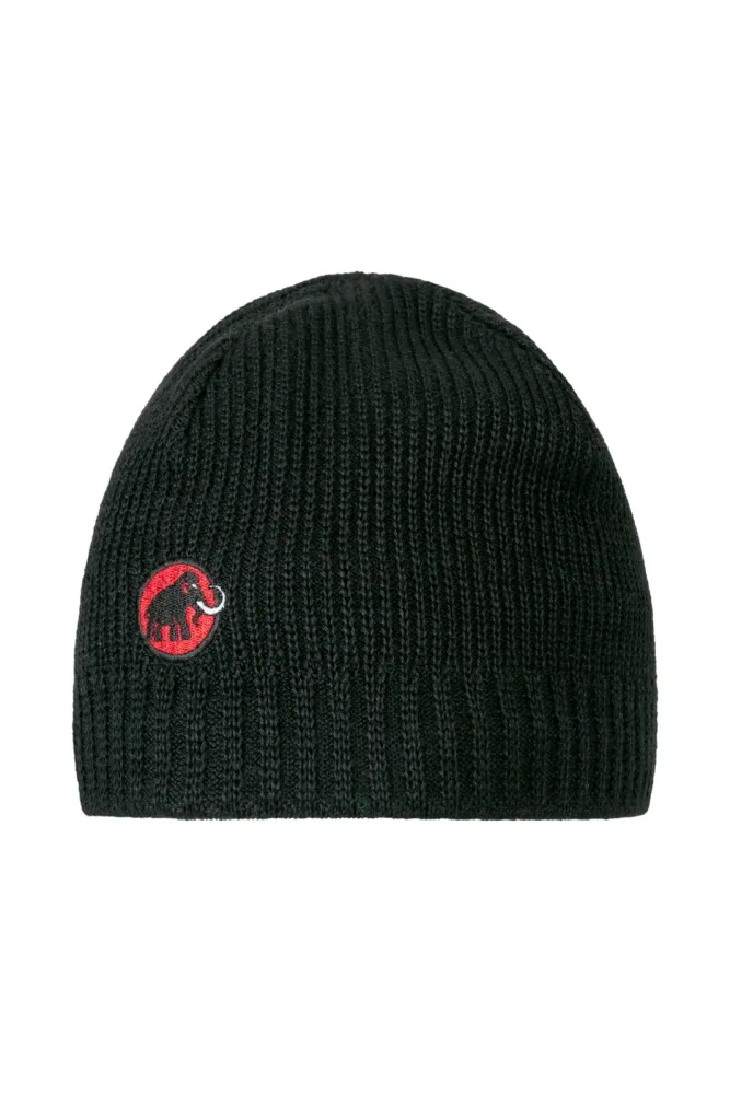 Mammut Feinmaschige Strickmütze mit Fleecefutter Sublime Beanie Schwarz one size