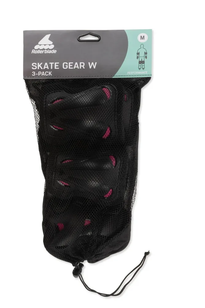 Rollerblade 3-Pack Skate Gear Damen Schoner Set Schwarz, Damen, Größe: S