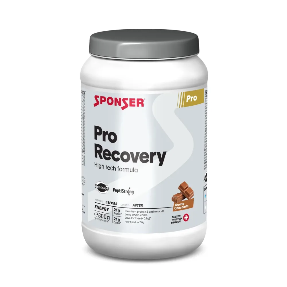 SPONSER Getränkepulver  Protein-Kohlenhydrat Recovery 44/44 800g Chocolate bunt