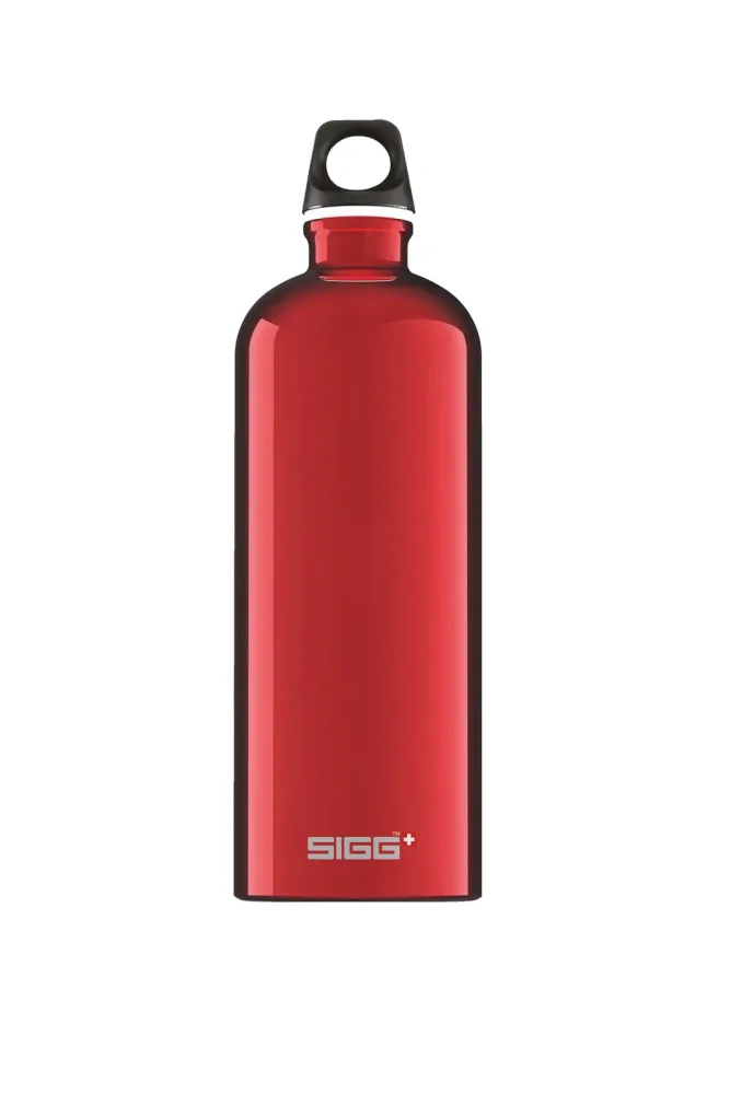 Sigg Traveller 1 L Trinkflasche Rot, Herren, Größe: ONE SIZE