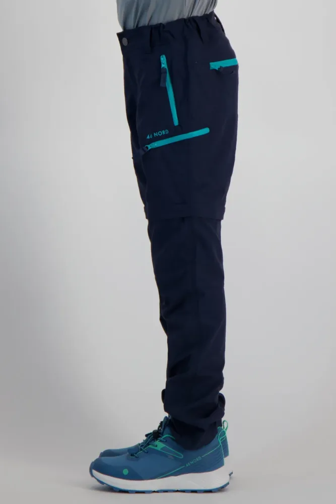 46 NORD Zip-Off Mädchen Wanderhose Blau, , Größe: 140