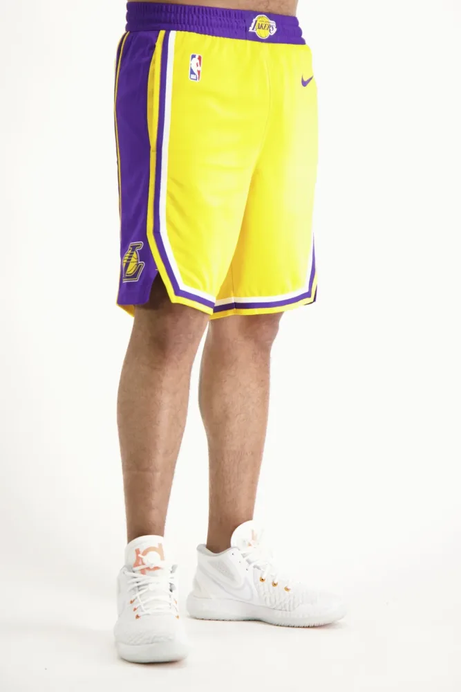 Nike Los Angeles Lakers Herren Basketballshort Gelb, Herren, Größe: XL