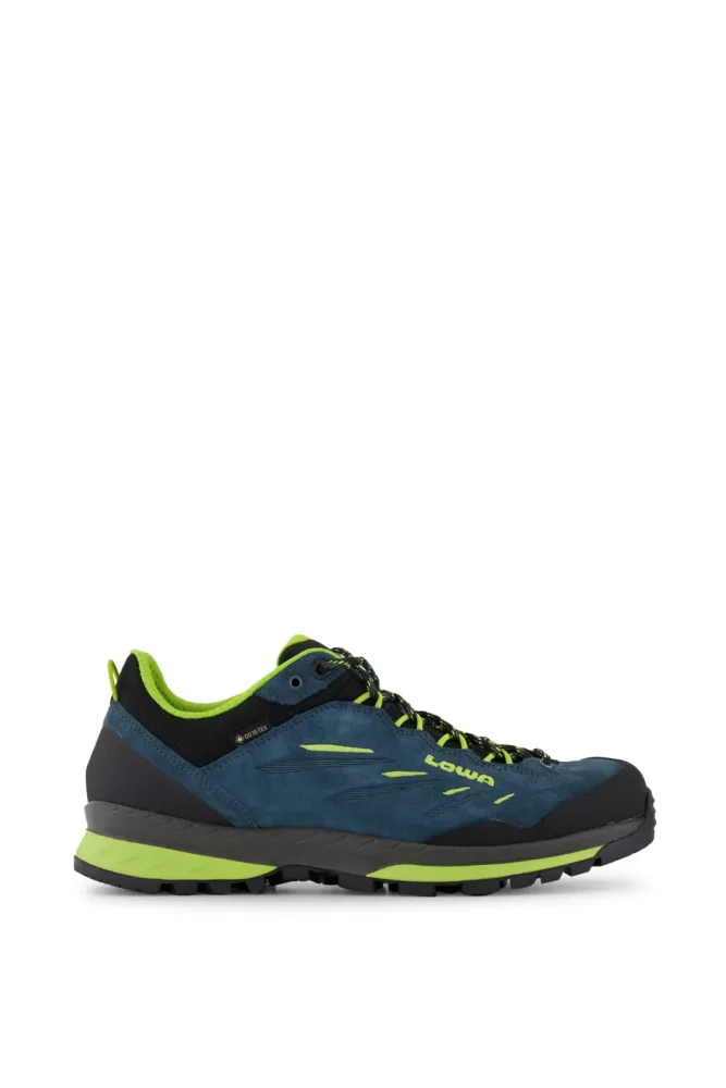 LOWA Delago Lo Gore-Tex® Herren Trekkingschuh Türkis, Herren, Größe: 6 1/2