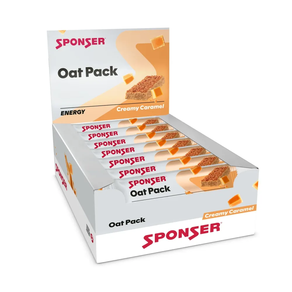 Sponser Oat Pack Creamy-Caramel 25 x 50 g Sportriegel Grau, Herren, Größe: 0