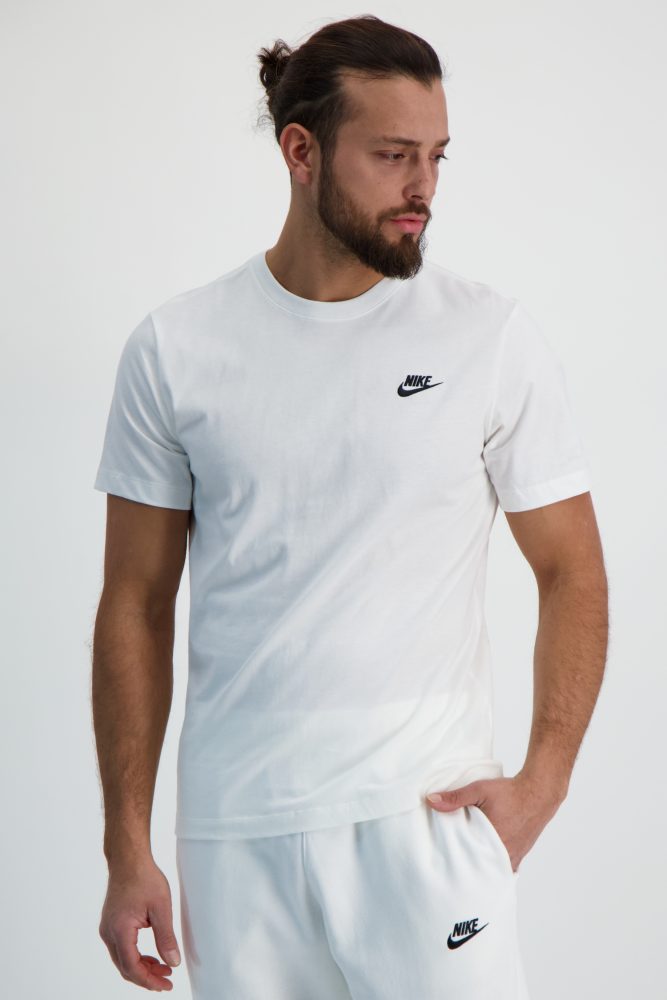 Nike T-Shirt - Weiss + Schwarz XS Herren