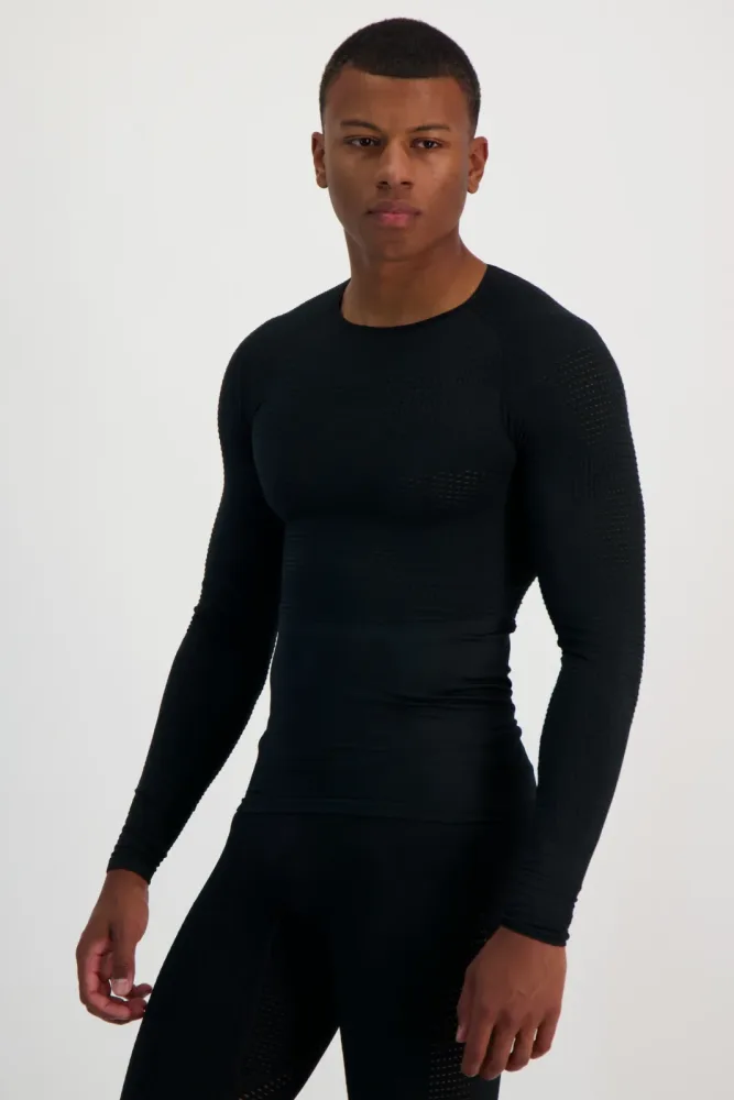 Compressport On/Off Base Layer Herren Longsleeve Schwarz, Herren, Größe: S