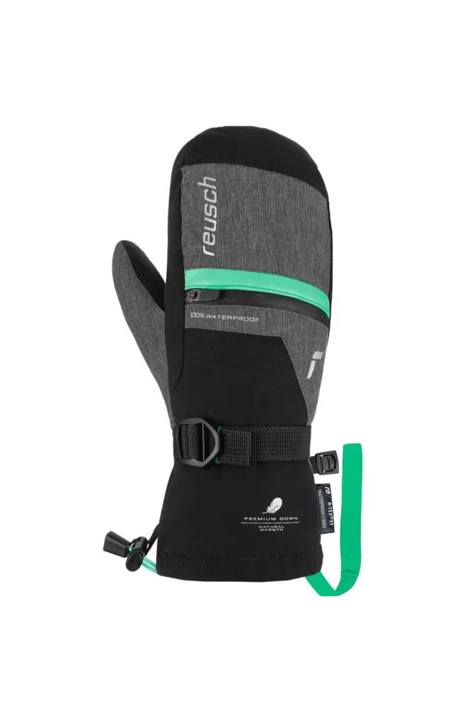Reusch Lando R-TEX® XT Kinder Fausthandschuh Grau, , Größe: 5 1/2