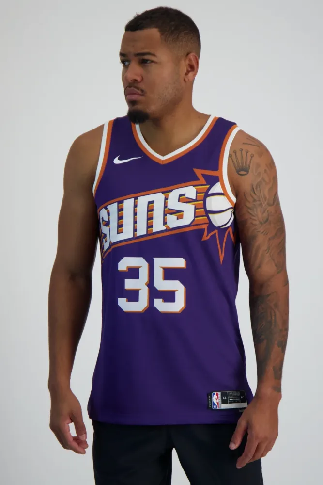 Nike Phoenix Suns Icon Edition Kevin Durant Herren Basketballtrikot Lila, Herren, Größe: XL