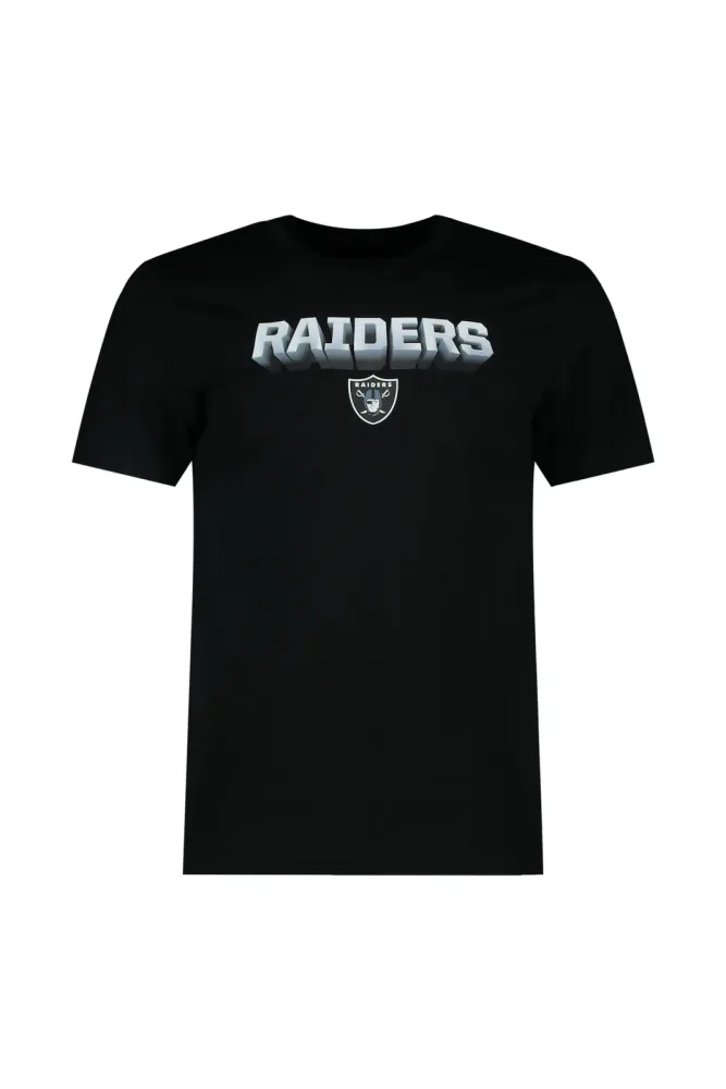 Fanatics Las Vegas Raiders Chrome Graphic Herren T-Shirt Schwarz, Herren, Größe: L