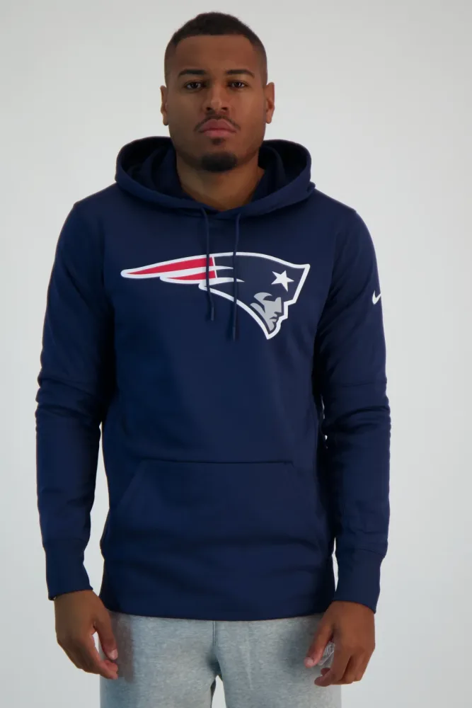 Nike New England Patriots Logo Prime Herren Hoodie Blau, Herren, Größe: S