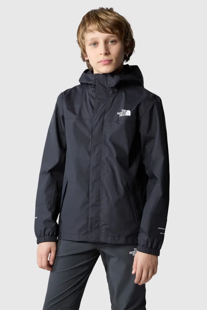 The North Face Antora Kinder Regenjacke Schwarz, , Größe: S