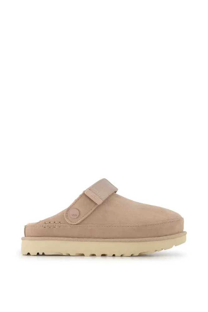 UGG Goldenstar Clog Damen Sandale Taupe, Damen, Größe: 10