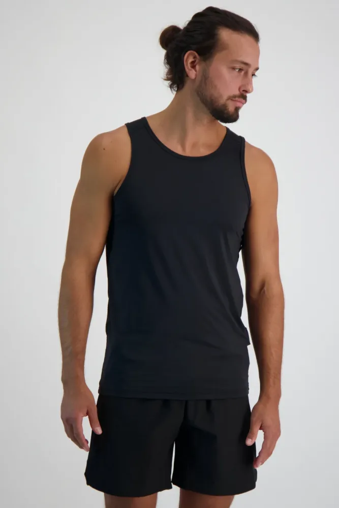 POWERZONE Herren Tanktop Schwarz, Herren, Größe: M