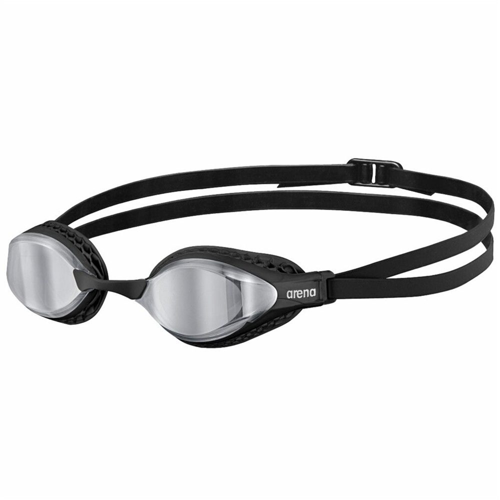 Arena Air-Speed Mirror Schwimmbrille schwarz, Harte GläserVerspiegelte Gläser