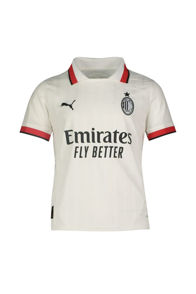 PUMA AC Milan Away Replica Kinder Fussballtrikot 24/25 Weiss, , Größe: 128