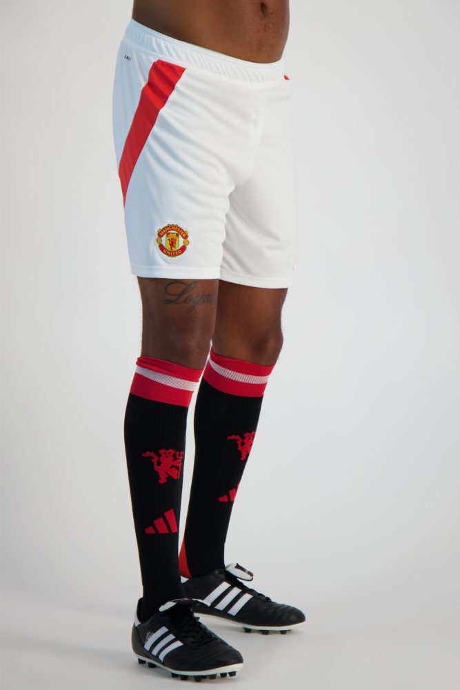 adidas Manchester United Home Replica Herren Short 24/25 Weiss, Herren, Größe: L