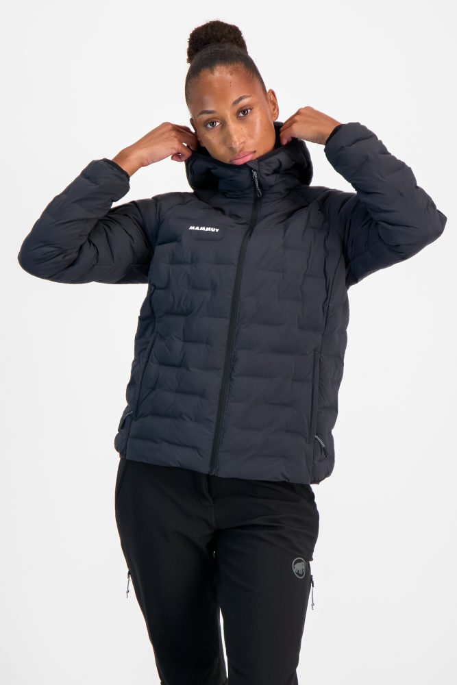 MAMMUT Sender Hooded Damen Outdoorjacke Schwarz, Damen, Größe: L