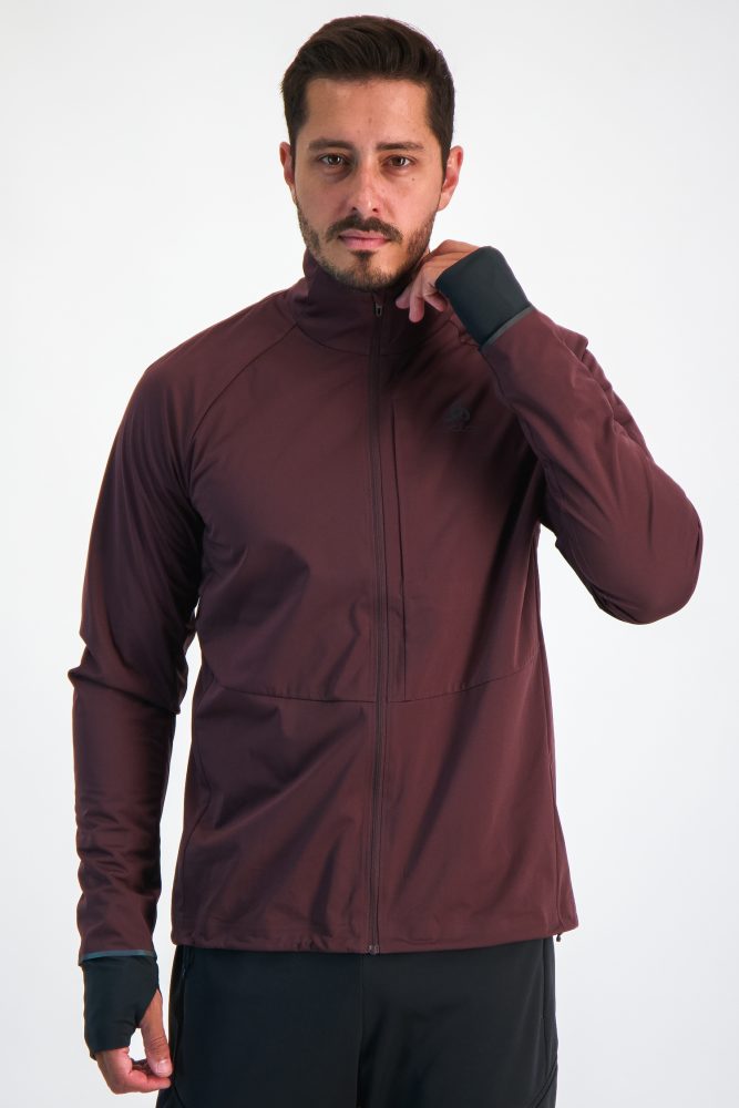 Odlo Zeroweight Pro Warm Laufjacke für Herren - Running - maron, S