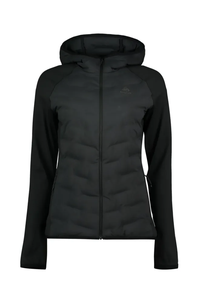 Odlo Zeroweight Insulator Langlauf-Hoodie Full-Zip für Damen - Skilanglauf, Running - schwarz, S