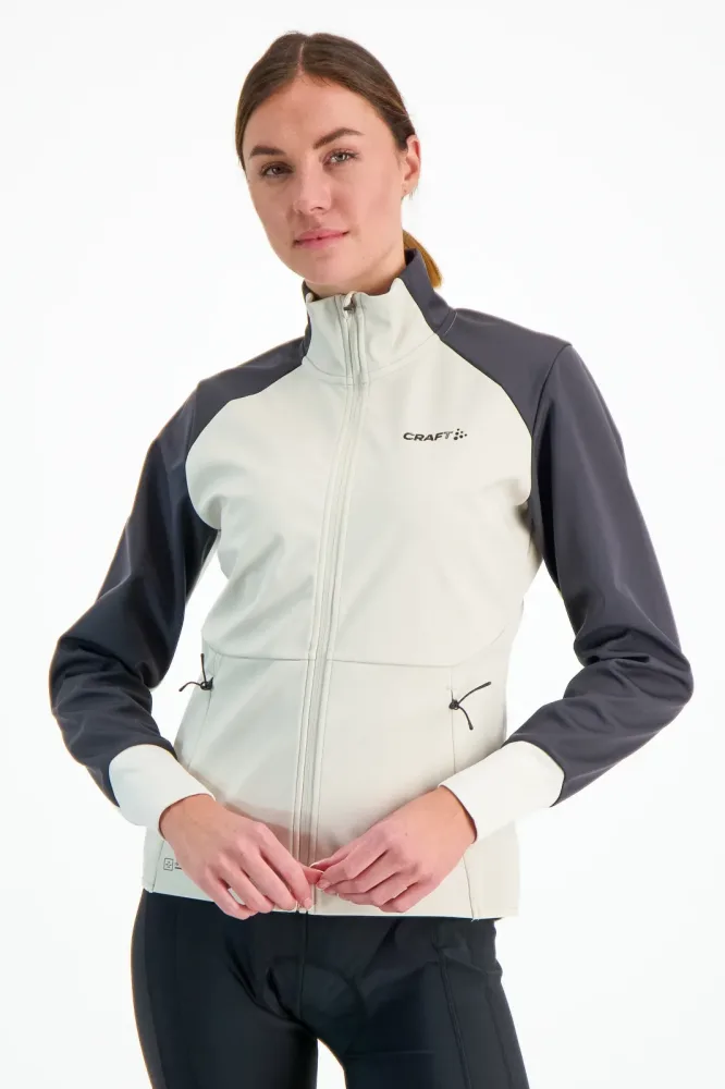 Craft Core Nordic Damen Langlaufjacke Weiss, Damen, Größe: L