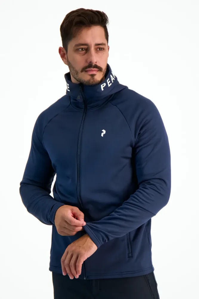 PEAK PERFORMANCE Rider Zip Hood Herren Midlayer Blau, Herren, Größe: XL