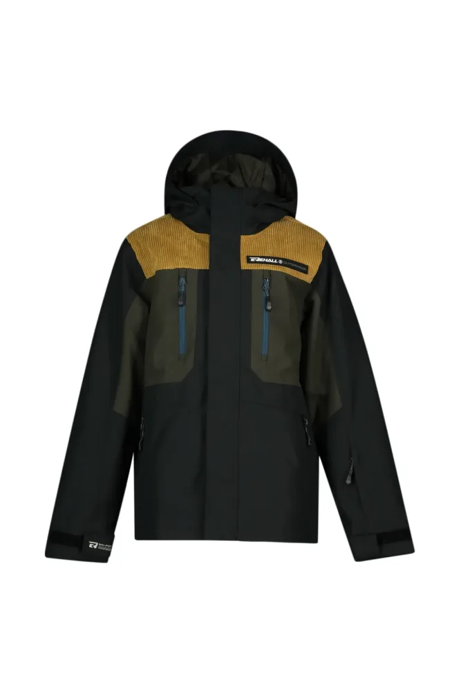 Rehall ROBBY-R Jungen Ski-/Snowboardjacke Schwarz, , Größe: 152