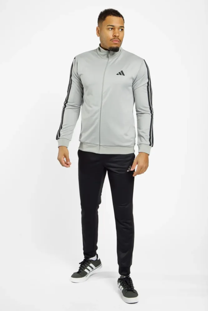 adidas - M 3S FT TT TS Trainingsanzug, L, Grau