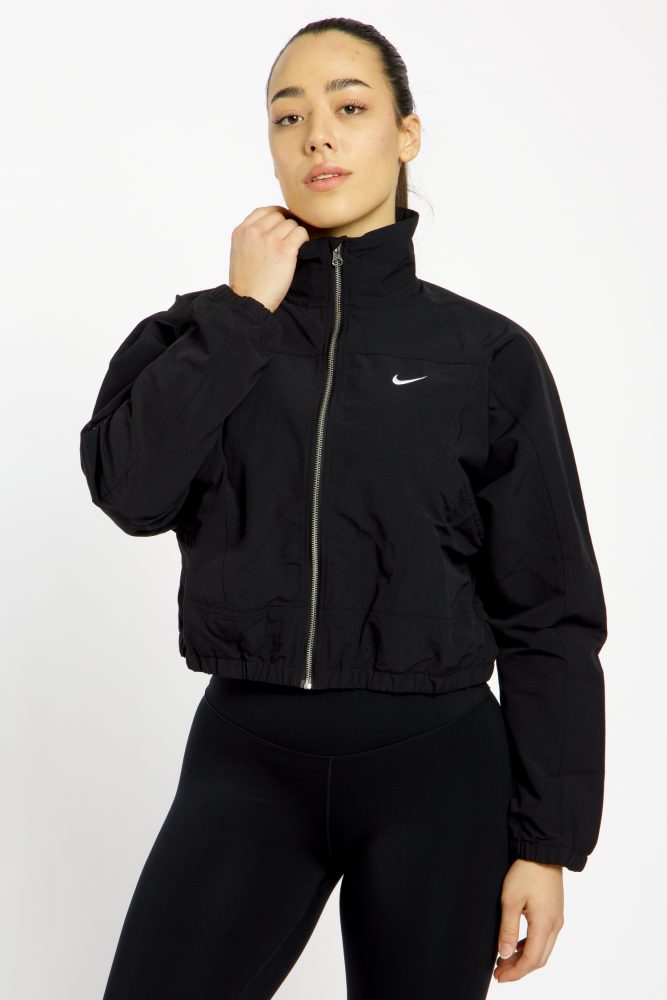 Nike Everything Wovens Damen Trainingsjacke Schwarz, Damen, Größe: L