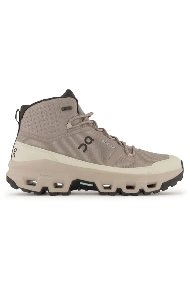 ON Cloudrock Mid Waterproof Herren Wanderschuh Beige, Herren, Größe: 11 1/2