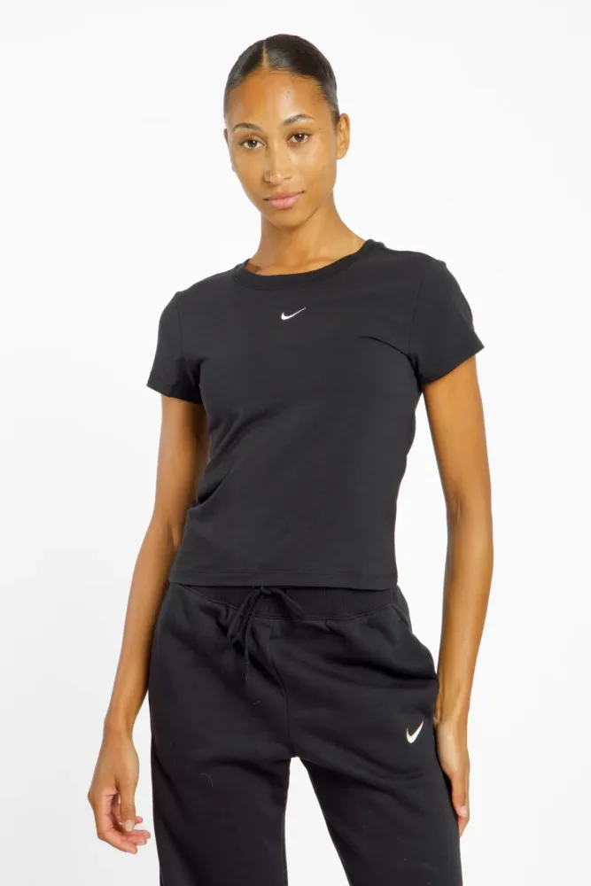 Nike Chill Knit Mod-Crop Damen T-Shirt Schwarz, Damen, Größe: S