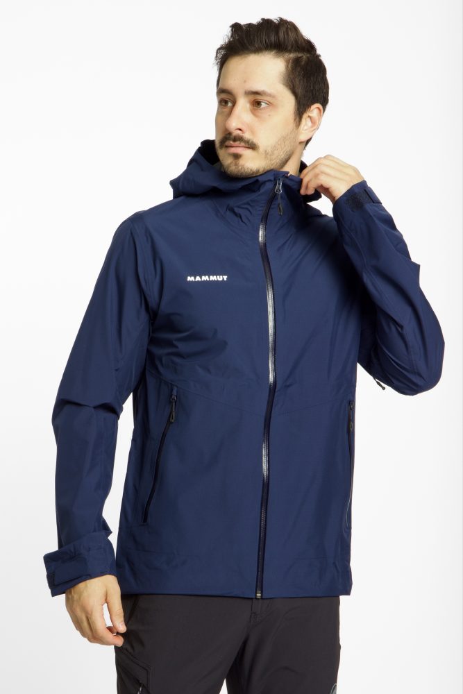 MAMMUT Alto Light Hooded Herren Outdoorjacke Blau, Herren, Größe: M