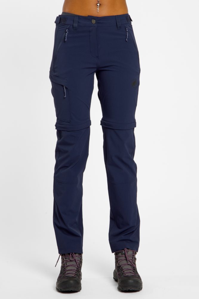 MAMMUT Runbold IV Zip-Off Damen Wanderhose Blau, Damen, Größe: 40